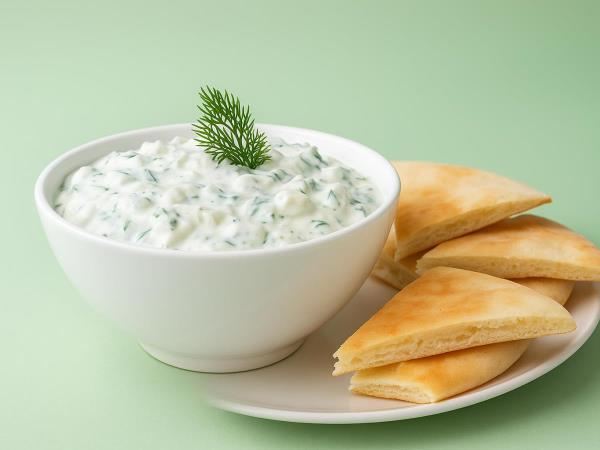 Joghurtsalat mit Auberginen